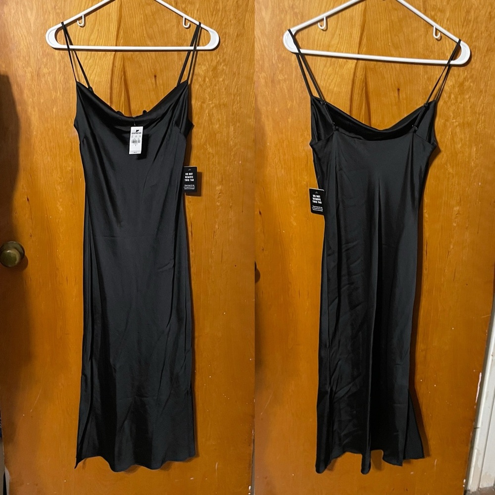 Elegant Black Slip Dress
